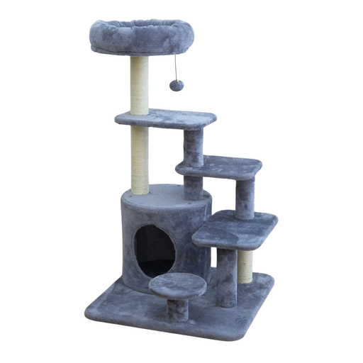 [HY240986] Catry Cat Tower With Scratcher 59x59x101cm