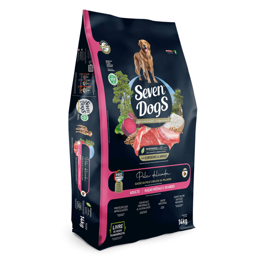 [SDG2360] Seven Dogs Dog Food For Adult - Medium And Large Breeds-Lamb & Rice 14kg