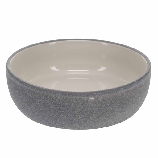 [LR15752] Duvo+ Feeding Bowl-Stone-Sandy ocean L - 1580ml - 22x22x7cm Grey-blue