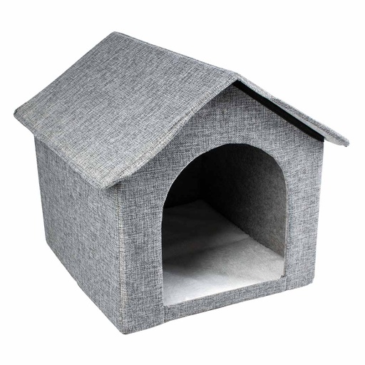 [LR15736] Duvo+ Cat house Gilly 43.5x38.5x41cm Grey