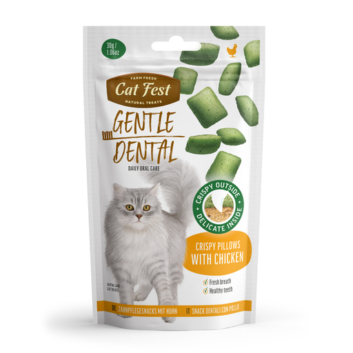 [79212730] Cat Fest Dental Treats For Cats -Crispy Pillows -Chicken 30g