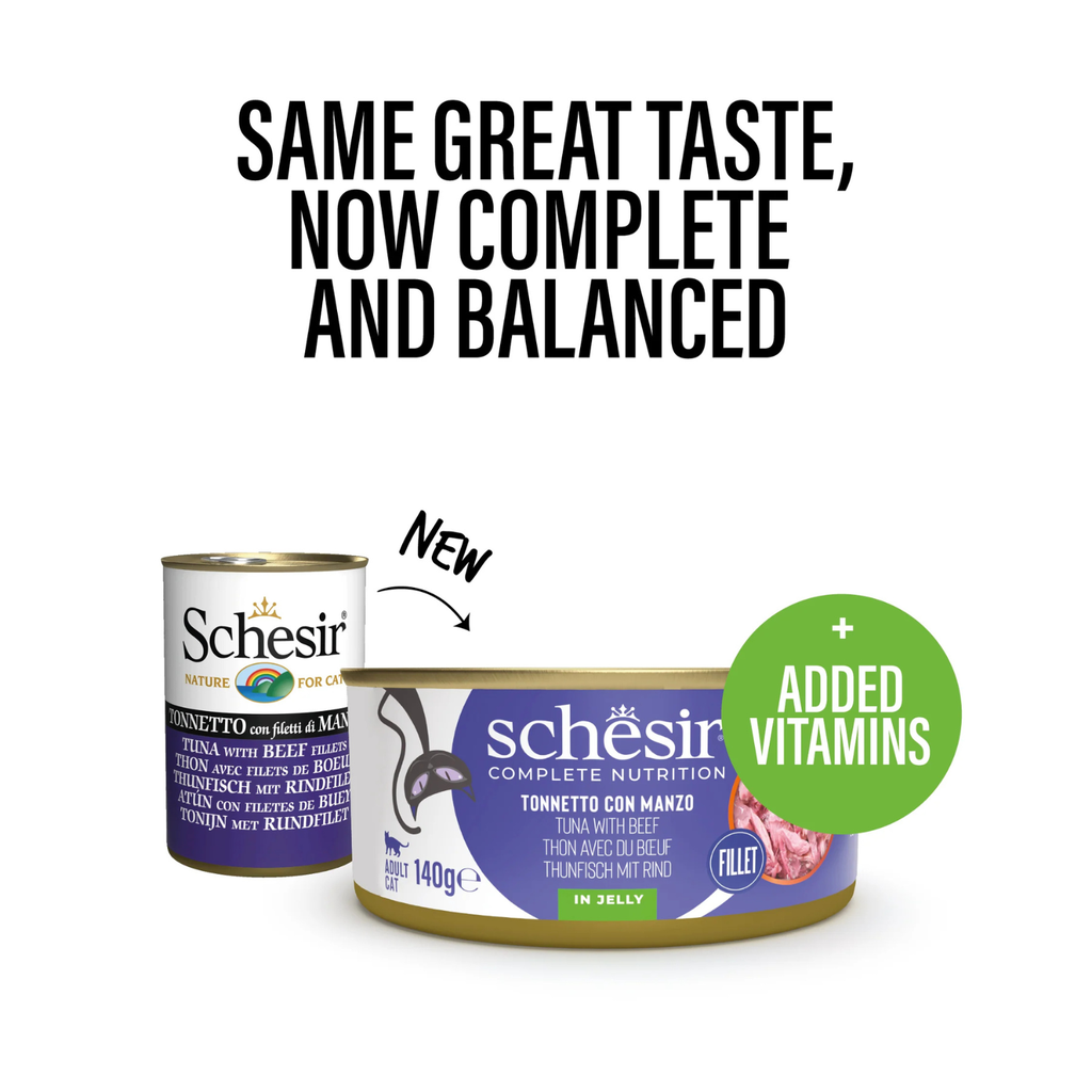 Canned tuna schesir Schesir Cat Complete Nutrition Tuna in Broth 12 x 85 g