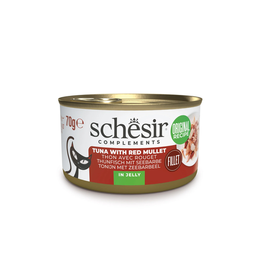 [SCPST21122603] Schesir Complements Cat Wet Food  in Jelly Can- Tuna With Red Mullet 70g [MOQ:12pcs]