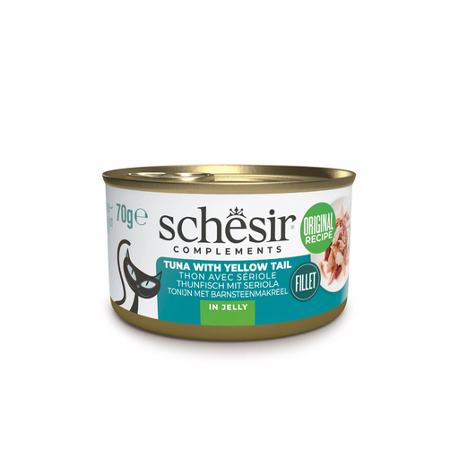 [SCPST21122803] Schesir Complements Cat Wet Food in Jelly Can- Tuna With Yellow Tail 70g [MOQ:12pcs]