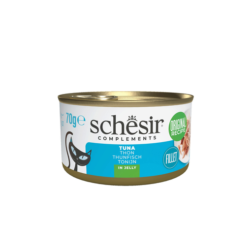 [SCPST21121803] Schesir Complements Cat Wet Food  in Jelly Can- Tuna 70g [MOQ:12pcs]