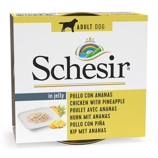 [C01064371] Schesir Dog Wet Food in Jelly Can-Chicken With Pineapple 150g [MOQ:10pcs]