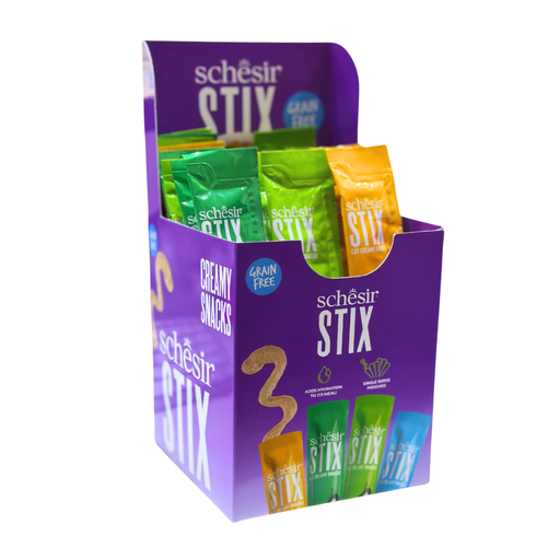 [SCSMRTREAT-MIX] Schesir Summer Treat-Stix Mix Flavour [Chicken, Duck, Salmon & Tuna]-15g x 24pcs