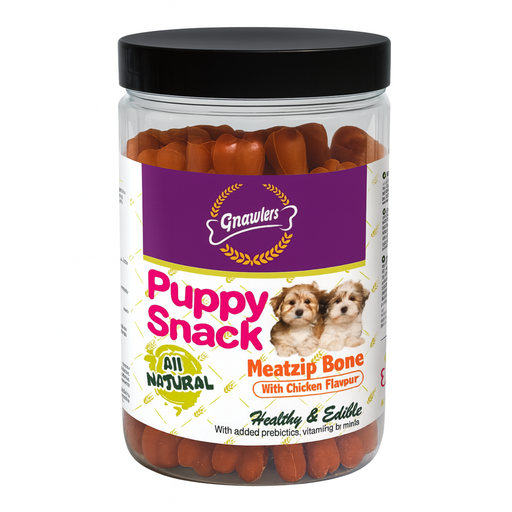 [GN2214] Gnawlers Meat Zip Bone Puppy Snack-Chicken 180g