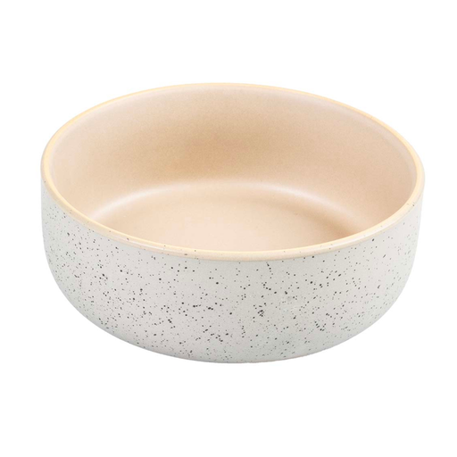 [LR15749] Duvo Feeding Bowl-Stone-Smooth dune Medium - 680ml - 16x16x6cm [Grey-green]