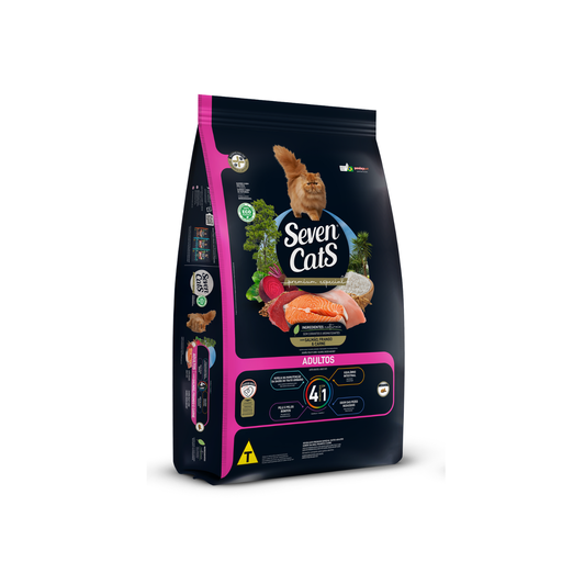 [SC2499] Seven Cats Cat Food For Adult 4in1 - Beef,Salmon & Chicken 1kg