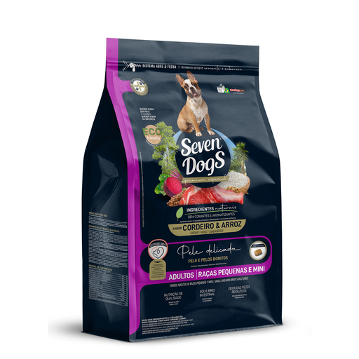 [SD2515] Seven Dogs Dog Food For Adult - Small And Mini Breeds-Lamb & Rice 3kg