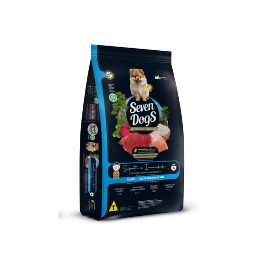 [SD2516] Seven Dogs Dog Food For Puppies - Small And Mini Breeds-Beef ,Chicken & Cereals 1kg