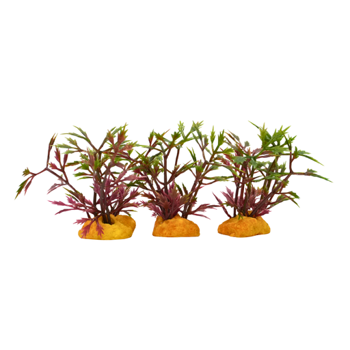 [70610B-3] Yusee Aquarium Decorations - Artificial Plant 70610B-3 [Height:3"]