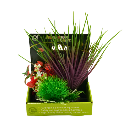 [YM-2614] Yusee Aquarium Decorations - Artificial Plant YM-2614 [Height:15cm]