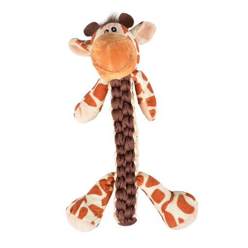 [LR12038] Duvo+ Zoo friends Gino Giraffe Stick Brown - Dog Toy 32x22x11.5cm   