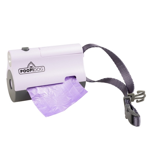 [LR12927] Duvo+ Poopi Dog LED Poo Bag Dispenser (Purple Color)