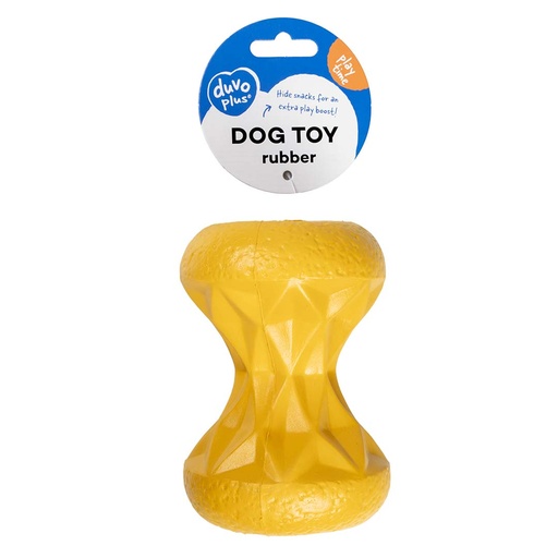 [LR15933] Duvo+ Feeding Griplay Hourglass Yellow - Dog Toy 12x8.6x8.6cm