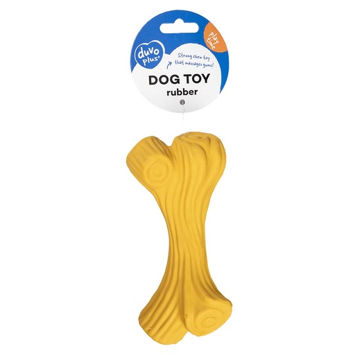 [LR15936] Duvo+ Chew Griplay tree trunk Yellow - Dog Toy 16x7.6x4.4cm