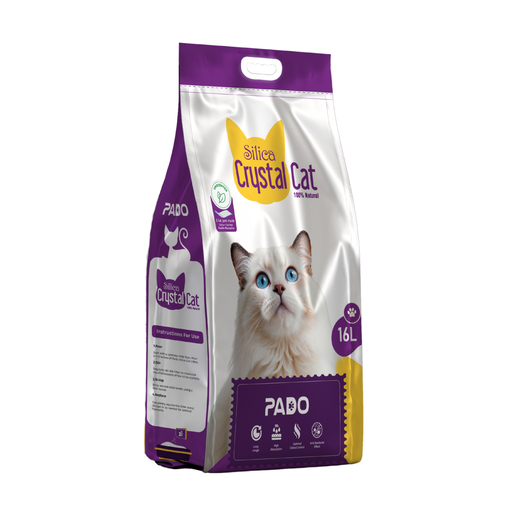 [PD-83121] Pado Silica Crystal Cat Litter 16L With Pad Inside- Unscented