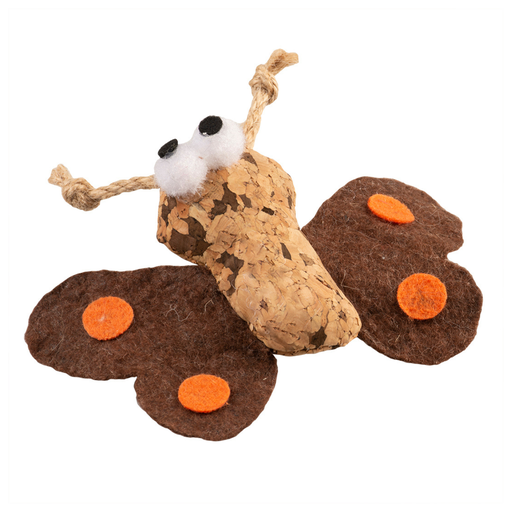 [LR12108] Duvo+ Cork Butterfly 10X12X3Cm Brown