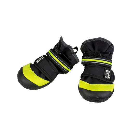 [LR13842] Duvo+ Gear Dog Shoes 4St - S - 5.1X6.7Cm Black