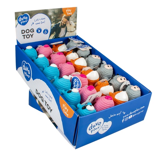 [LR15393] Duvo+ Latex Animals With Stripes 11X6.5X7cm - Display Mixed Colors