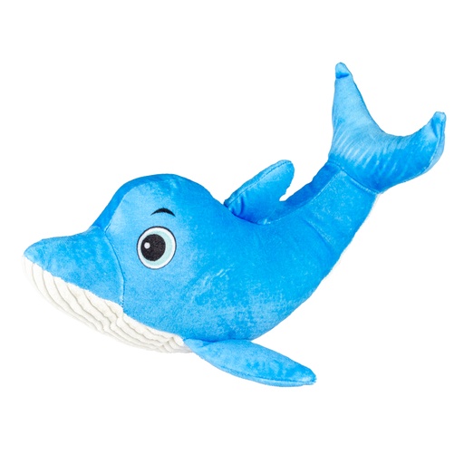 [LR13446] Duvo+ Plush Dolphin Ocean 27X9X8Cm Blue/White