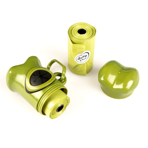 [LR12499] Duvo+ Poo Bag Dispenser Bone Eco 2X20St Green
