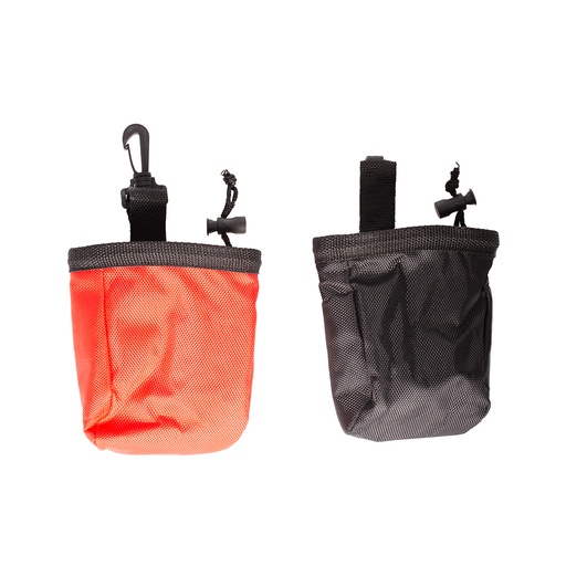 [LR11295] Duvo+ Treat Pouch 11X11X14cm Black/Red