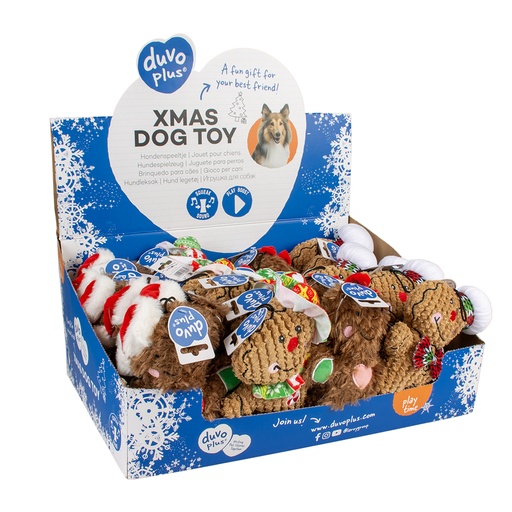 [LR14667] Duvo+ Xmas Plush Gingerbread Men 19X15X6cm - Display Mixed Colors