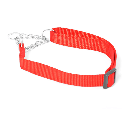 [5414365212230] Duvo+ Nylon Semi Choke Collar 35-55cm/20mm Red