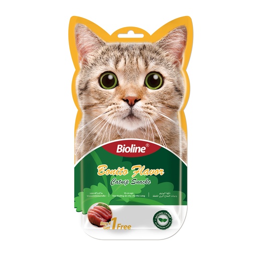 [6970117127119] Bioline Catnip Snacks - 5x15g[Flavor - Bonito] 
