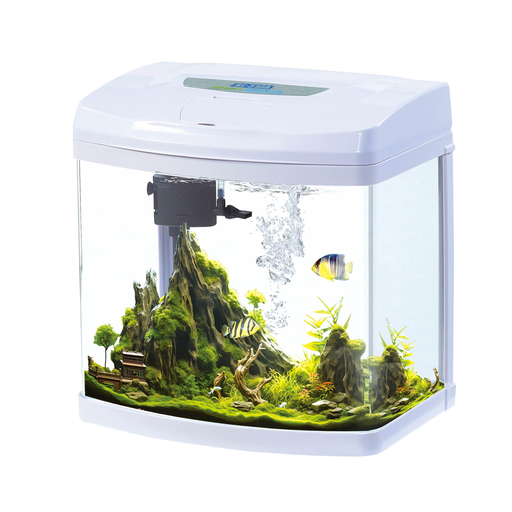 [KR-WH-BL-310A] Karis Glass Aquarium BL-310A - [30x21x30.5cm, Color - White]