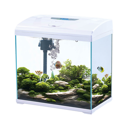 [KR-WH-PD-315] Karis Super White Glass Aquarium PD-315 - [30x21x30cm, Color - White]