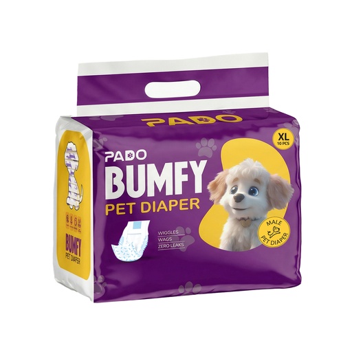 [PD-83430] Pado Bumfy Pet Diaper For Male - 10pcs [Size-XL]