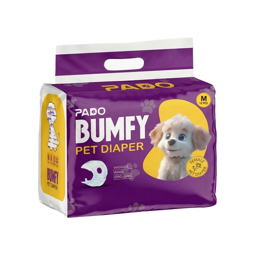 [PD-83075] Pado Bumfy Pet Diaper For Female - 12pcs [Size-M]   