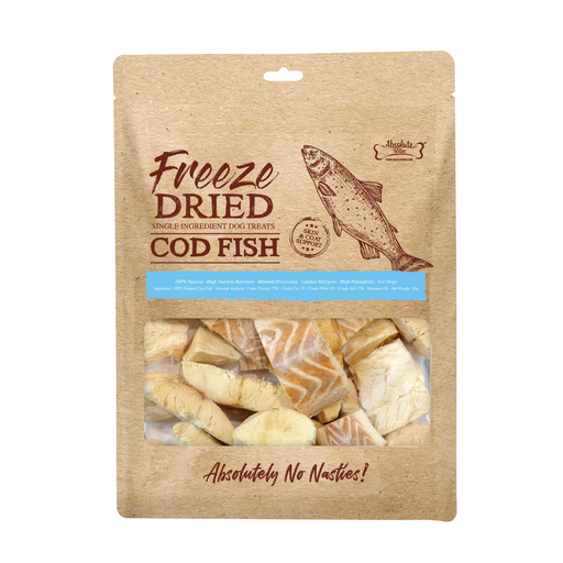 [AB-4780] Absolute Bites Freeze Dried Dog Treats - Cod Fish 30g