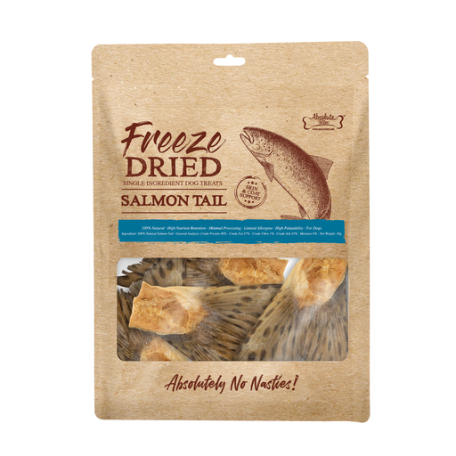 [AB-4797] Absolute Bites Freeze Dried Dog Treats - Salmon Tail 40g
