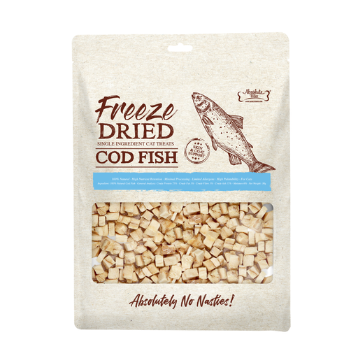 [AB-4810] Absolute Bites Freeze Dried Cat Treats - Cod Fish 30g