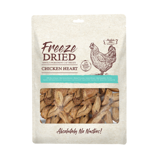 [AB-4506] Absolute Bites Freeze Dried Cat Treats - Chicken Heart 40g