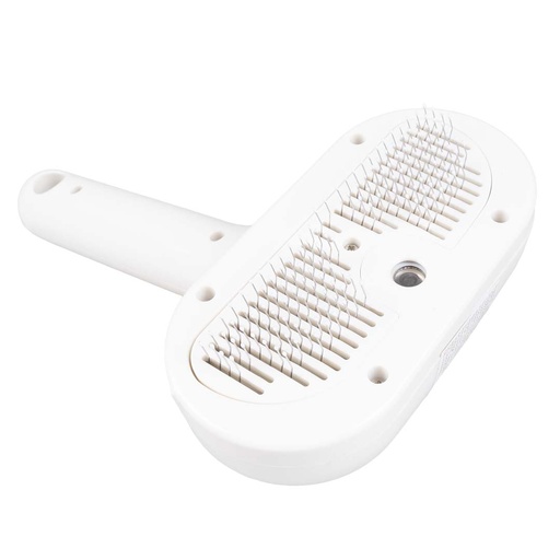 [LR16691] Duvo+ Steamy Rechargeable Slicker Brush - White [Size - XL-20x11x6.5cm] 