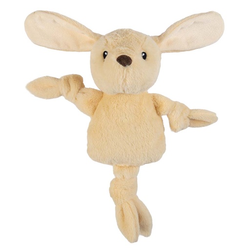 [LR16740] Duvo+ Plush Pawbies Rabbit Crackle Dog Toy 23x11x33cm - Brown  