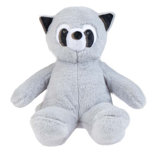 [LR16745] Duvo+ Plush Pawbies Raccoon  Dog Toy 27x17x26cm - Grey  