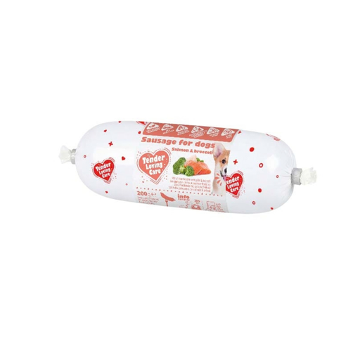 [LR16790] Duvo+ Sausage For Dogs - 200g [Salmon & Broccoli] 
