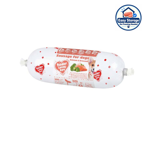 [LR16790] Duvo+ Sausage For Dogs - 200g [Salmon & Broccoli] 