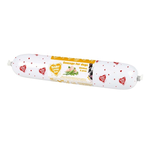 [LR16793] Duvo+ Sausage For Dogs - 400g [Chicken & Peas] 