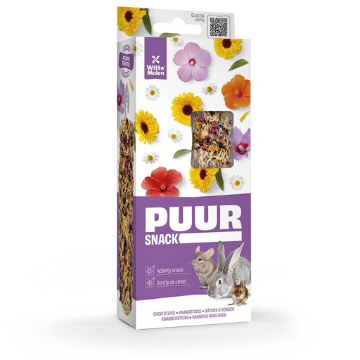 [LR653972] Witte Molen Chew Sticks With Hibiscus & Marigold For Rabbit & Small Animals - [Weight - 80g] 