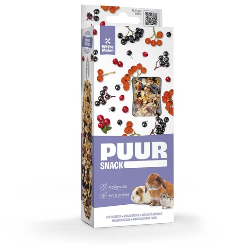 [LR653976] Witte Molen Chew Sticks With Cranberry & Elderberry For Rabbit & Small Animals - [Weight - 90g] 