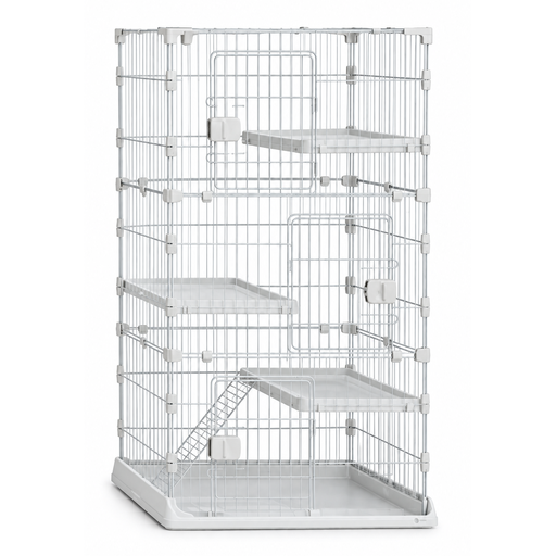 [BC-C76-3-WHT] Dayang Deluxe & Premium Cat Multi-Layer Play House (C76-3) - 76 x 52 x 130.6cm - White